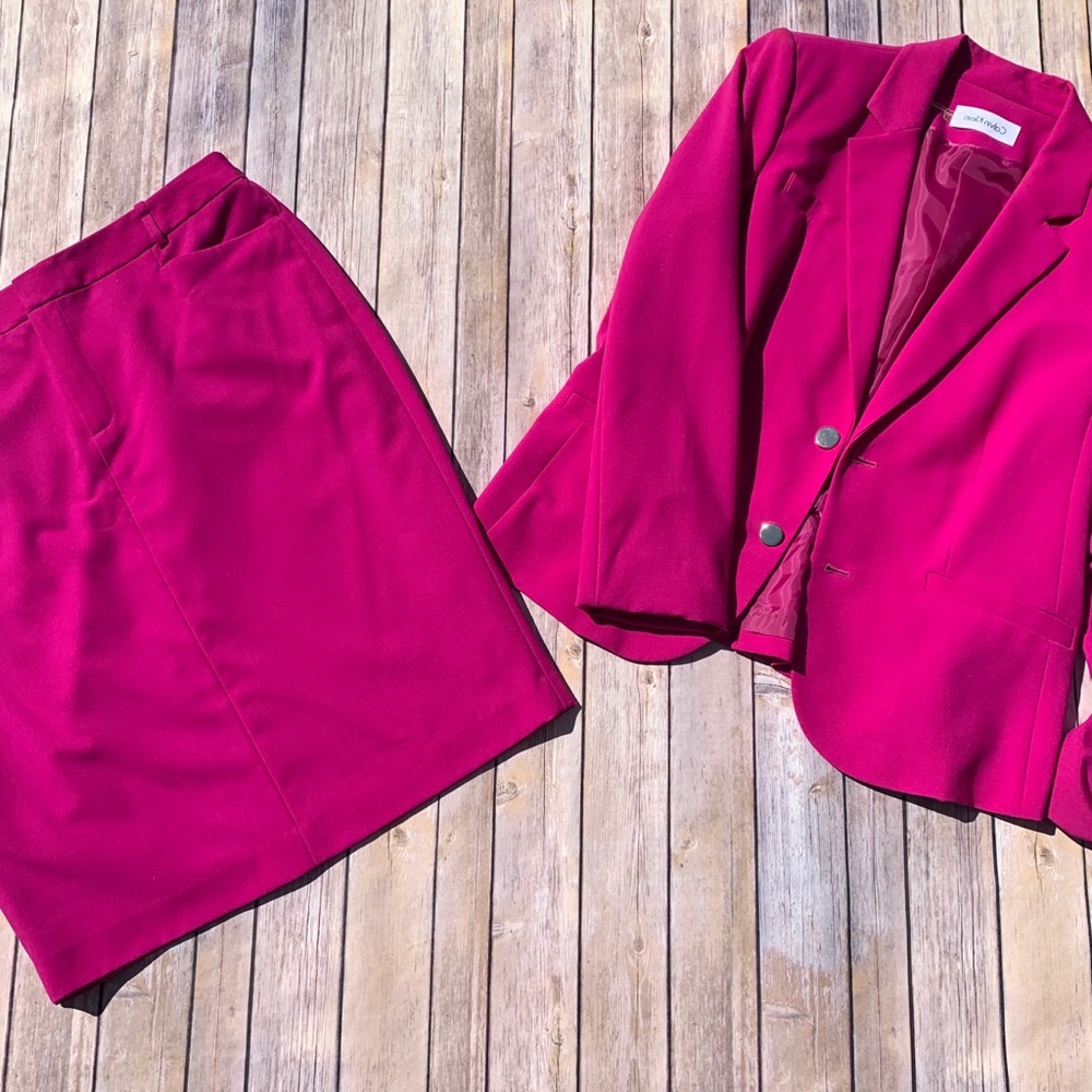 Calvin Klein woman’s two button suit jacket